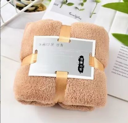 Super Absorberend Hypoallergeen Rechthoekig Koraal Vlies Microfiber Baddoek Voor Geschenk