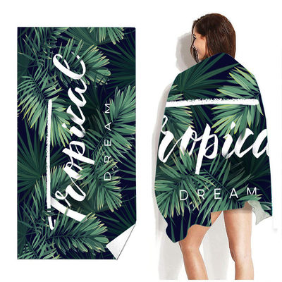 Op maat gemaakte Microfiber Strandhanddoek Snel verzenden Grote maat Ideaal voor zomersport