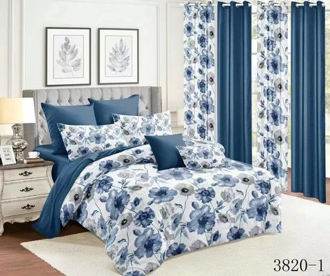 2023 Bedroom King Size Kerstbedden set met bevestigd laken en 200TC draad tellen
