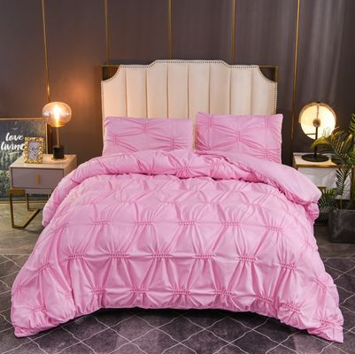100% polyester Solid Color Fern Flower Craft Dekbed Set voor huishoudelijk gebruik