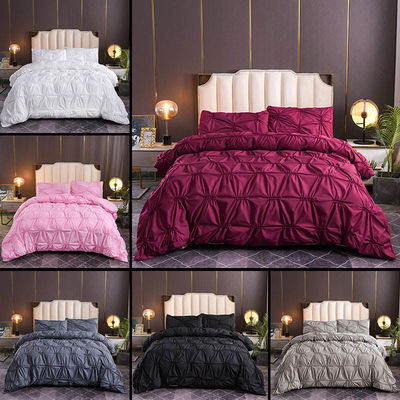 100% polyester Solid Color Fern Flower Craft Dekbed Set voor huishoudelijk gebruik
