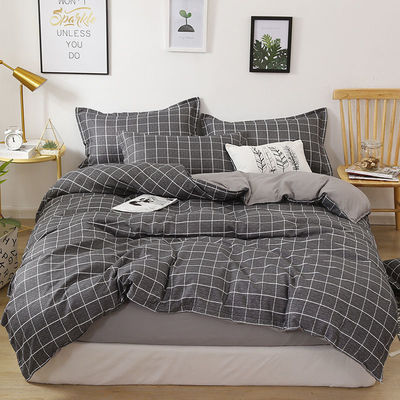 100% luxe dekbed 4 stukken beddengoed set met 2pcs kussens voorraad hotel