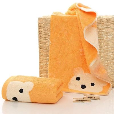Hotel en reis benodigdheden bamboe vezel handdoek met schattig tekenfilm dierontwerp