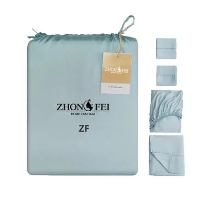 Zwakke pure bamboe platte lakens met diepe zakken Comforters Set Queen beddengoed voor thuis