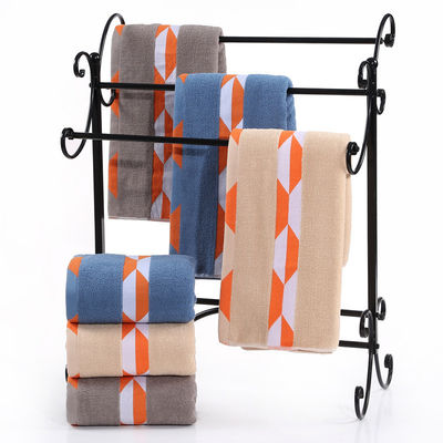 Home Luxe Hotel Borduurwerk Custom Dikke Super Zachte Badkamer Bad 100% Katoenen Handdoek Sets