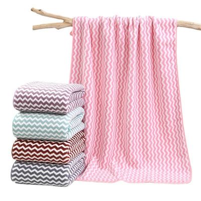 70*140cm Unisex sneldrogende baddoek set Internationaal zacht lintvrij bloemenpatroon