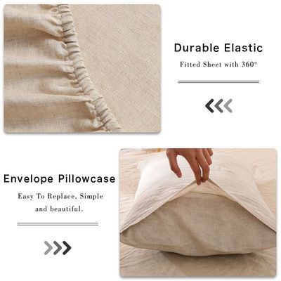 Duurzame 100% natuurlijke zuivere vlas linnen hennep 170 gsm linnen dekbed beddengoed set