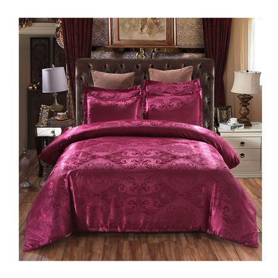 Oeko-tex Certified Europe Style Jacquard Satin Silk Comforter Sets voor hotelbedden