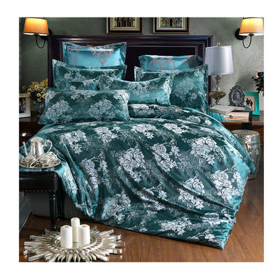 Oeko-tex Certified Europe Style Jacquard Satin Silk Comforter Sets voor hotelbedden