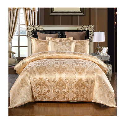 Oeko-tex Certified Europe Style Jacquard Satin Silk Comforter Sets voor hotelbedden