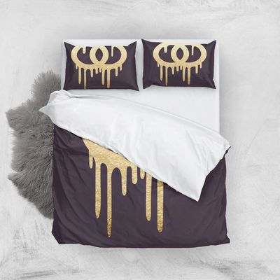 Hotel-stijl beddengoed set luxe King Size 100% polyester 3D gedrukt dekbed