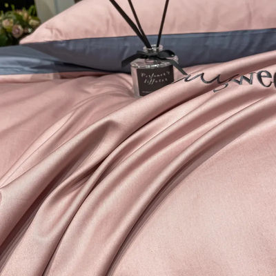 Geometrisch Lyocell 100% Tencel Bedden Set met Strip Design Dekbed Set Op maat