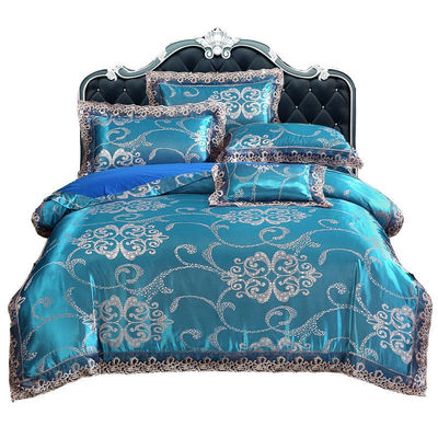 4 stuks kleurrijke Microfiber gedrukte koningin beddengoed sets voor hotel luxe en comfort