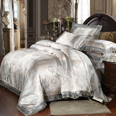 4 stuks kleurrijke Microfiber gedrukte koningin beddengoed sets voor hotel luxe en comfort