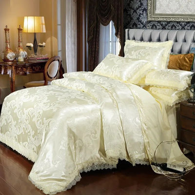 4 stuks kleurrijke Microfiber gedrukte koningin beddengoed sets voor hotel luxe en comfort