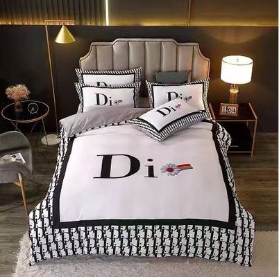 Diagonale druk Luxe gewelddadige beer beddengoed Set op maat ontwerper beddengoed Set