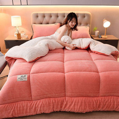 Gebreide solide kleur Oeko-Tex Comforter Edredon Aanpasbaar Tiener Tweeling Bed Set