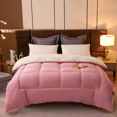 Gebreide solide kleur Oeko-Tex Comforter Edredon Aanpasbaar Tiener Tweeling Bed Set