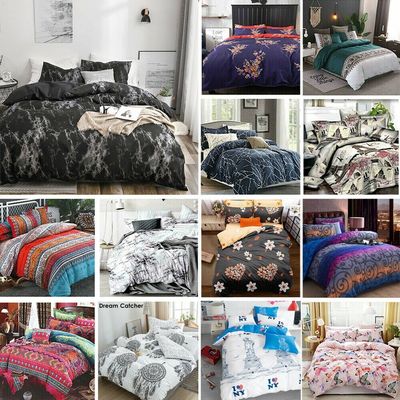3PCS op maat gemaakte kleuren luxe dekbed set 100% katoen designer beddengoed set
