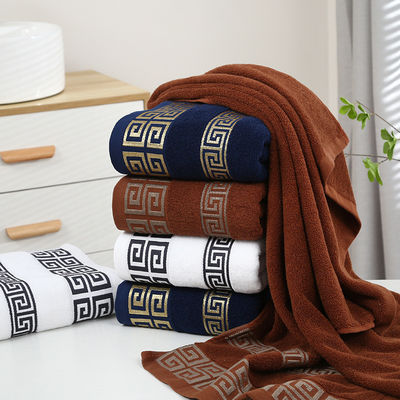 Einde 100% katoenen baddoek Set Custom Logo Hotel zwembad Reis Solid kleur Perfect cadeau