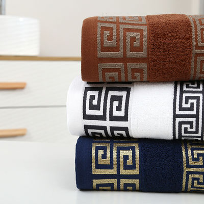 Einde 100% katoenen baddoek Set Custom Logo Hotel zwembad Reis Solid kleur Perfect cadeau