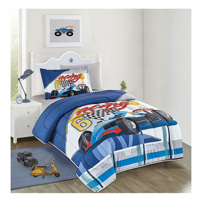 Home 4PCS Set schattig tekenfilm gedrukt kinderen dekbed Set 100% katoen bedden