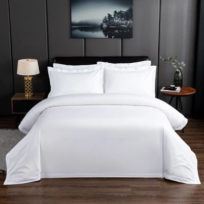Luxe 5-sterren Hilton beddengoed Set Linnen in 400TC Solid Pattern met Custom Duvet Cover