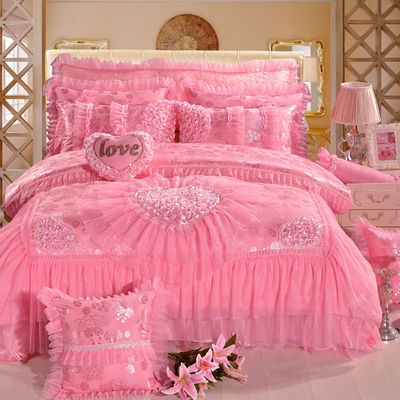 Gewoon geverfd patroon 100% katoen 200TC beddengoed dekbed beddengoed set luxe beddengoed