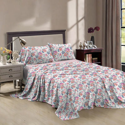 100% polyester multi-size op maat gedrukte plaat set voor Queen Size en King Fitted Plaat