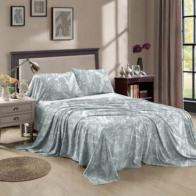 100% polyester multi-size op maat gedrukte plaat set voor Queen Size en King Fitted Plaat