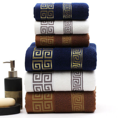 Hotel aangepast 32S Pure Cotton baddoek met hoge absorptie en Jacquard ontwerp