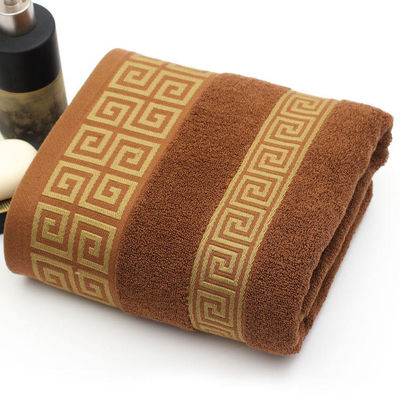 Hotel aangepast 32S Pure Cotton baddoek met hoge absorptie en Jacquard ontwerp
