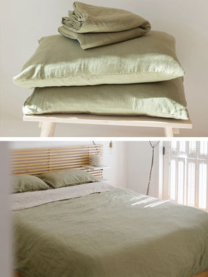Geniet van onze 100% Franse linnen beddengoed Set dekbed Set voor een luxe slaap