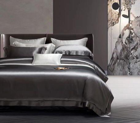 Zijde beddengoed Set Queen Size Satin lakens 4 lakens Set Bed Cover voor thuis Hotel Luxe