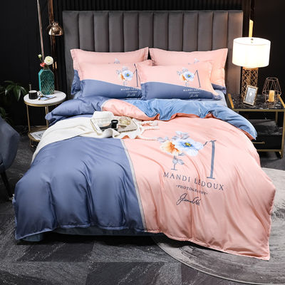 2023 Queen Size Cartoon Style Diagonale Bedden Set met Diagonale Patroon