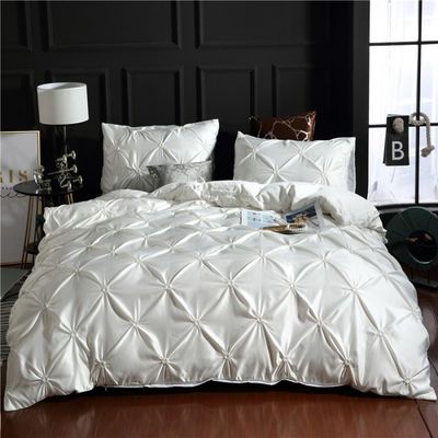 3d Luxe Style Hotel Home Wit Euro Dekbed met kussenschede Dekbed 3pcs Bedden Set