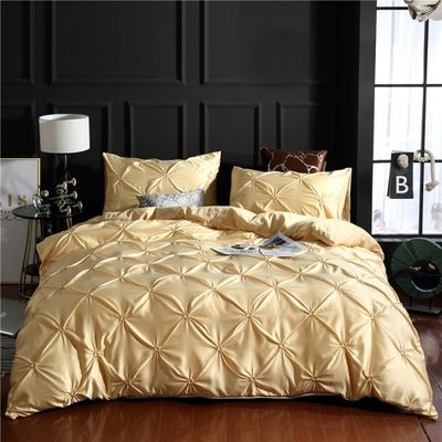 3d Luxe Style Hotel Home Wit Euro Dekbed met kussenschede Dekbed 3pcs Bedden Set