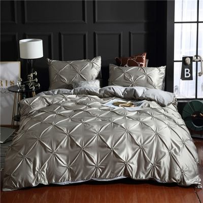 3d Luxe Style Hotel Home Wit Euro Dekbed met kussenschede Dekbed 3pcs Bedden Set
