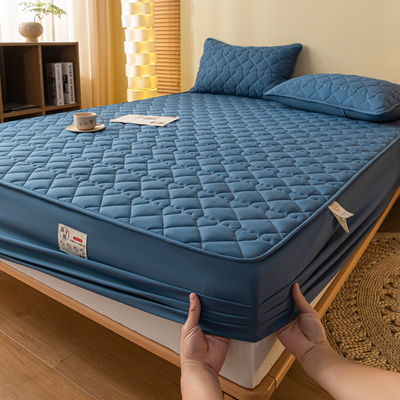 Waterdicht zacht ritsmatrasbedekking gewatteerd Jacquard waterdicht matrasbeschermer