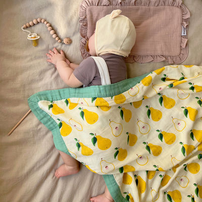 Patroon stijl Baby bamboe katoen gaas bad nieuwgeboren deken set voor klasse A kinderbed