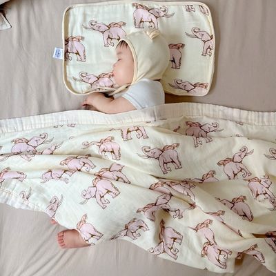 Patroon stijl Baby bamboe katoen gaas bad nieuwgeboren deken set voor klasse A kinderbed