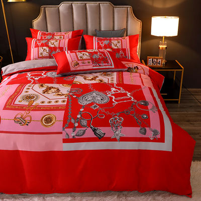 Custom Design Ademhalend Polyester Fiber Luxe Single Bed Sheet Set Voor Baby Luxe
