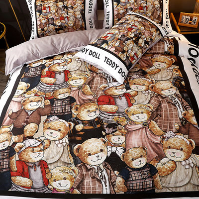 Cartoon Style 2023 Baby beddengoed Set voor kinderen gemaakt van 100% polyester stof