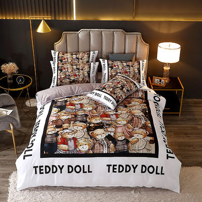 Cartoon Style 2023 Baby beddengoed Set voor kinderen gemaakt van 100% polyester stof