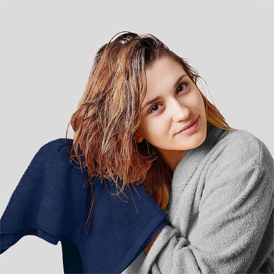 Antimicrobiële 6-stuk handdoek sets 2024 Design voor aangepaste kleur Luxe witte baddoeken