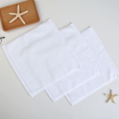 Alle leeftijdsgroepen Rechthoek 100% katoen Wit Kleine vierkant gezicht handdoek voor luxe hotel
