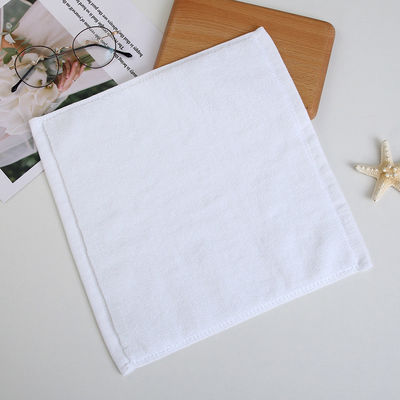 Alle leeftijdsgroepen Rechthoek 100% katoen Wit Kleine vierkant gezicht handdoek voor luxe hotel