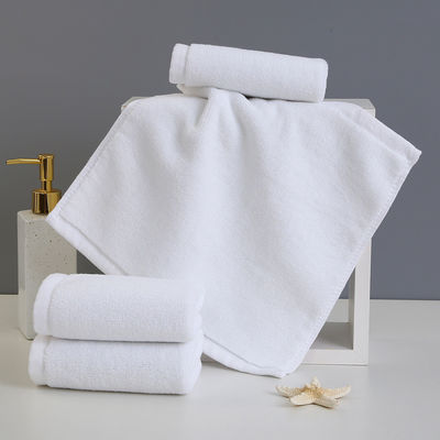 Alle leeftijdsgroepen Rechthoek 100% katoen Wit Kleine vierkant gezicht handdoek voor luxe hotel