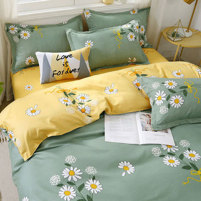 Polyester beddengoed in aangepaste kleur met platte lakens dekbed en kussenschede