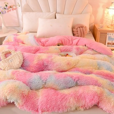 Meerdere kleuren verdikt warm lamsvlies kristal fluweel winterdekje voor comfortabele nachten